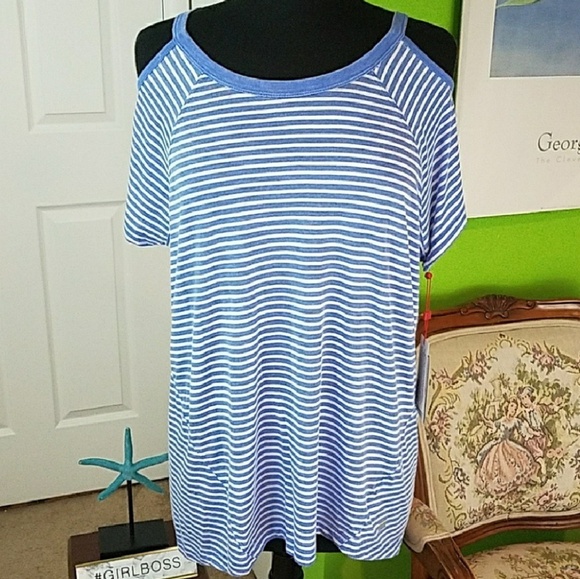 Tommy Hilfiger Cold Shoulder Tee - Picture 2 of 8